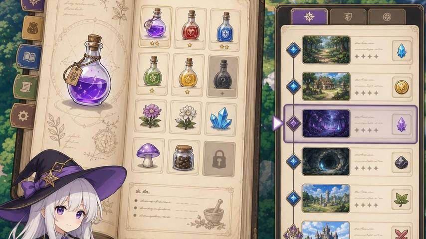 魔女秘药 角色路线 画面 4