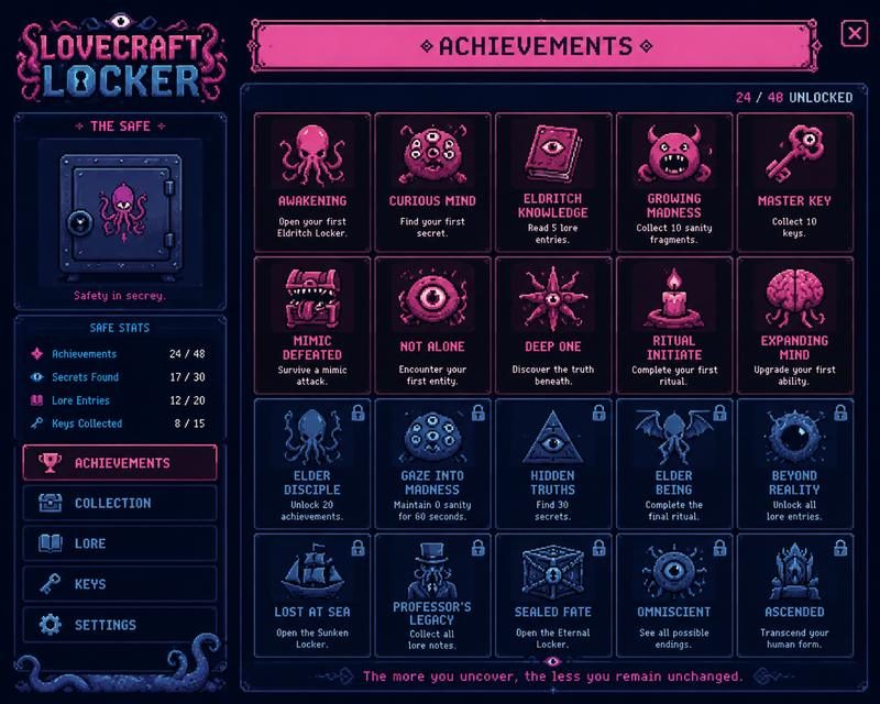 Lovecraft Locker 像素风 内容截图 2