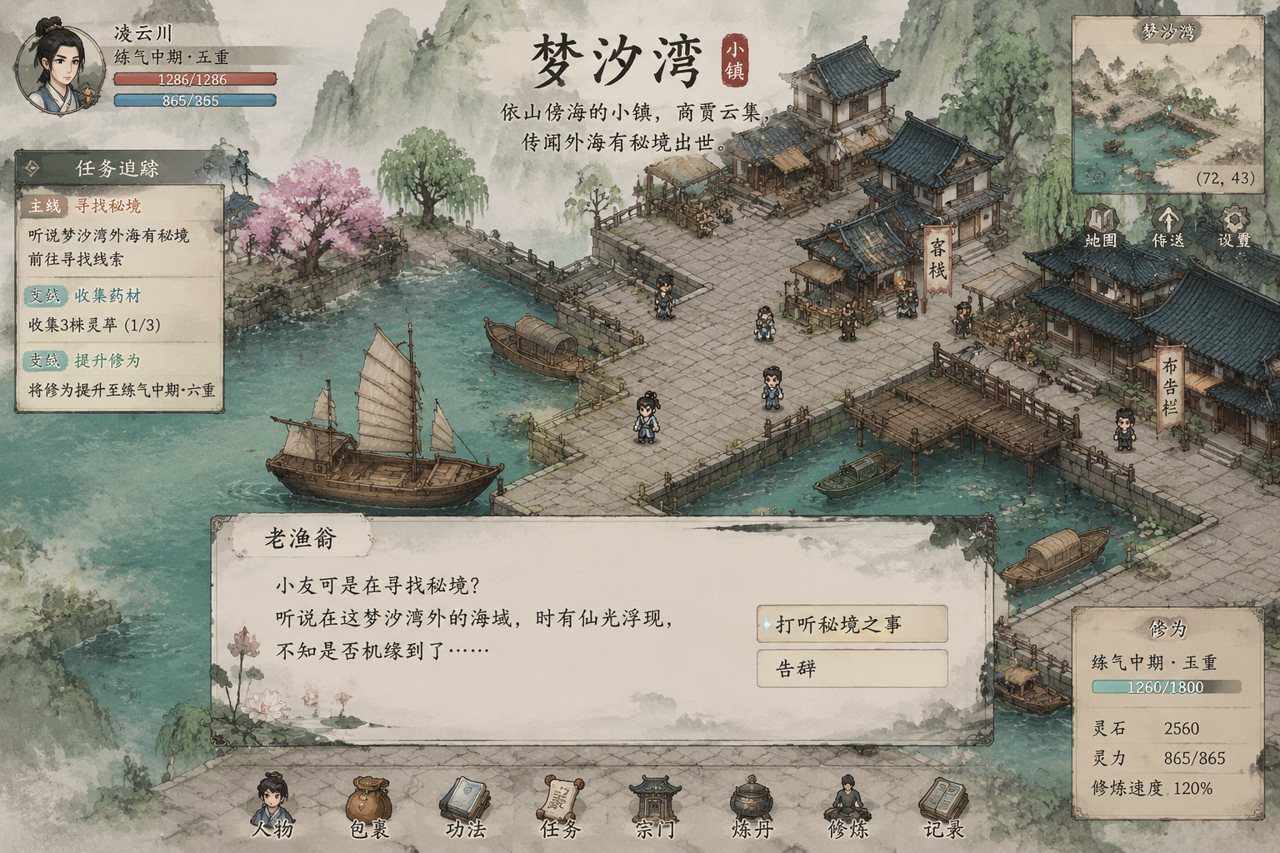 谪仙索欢录 剧情RPG 玩法截图 2