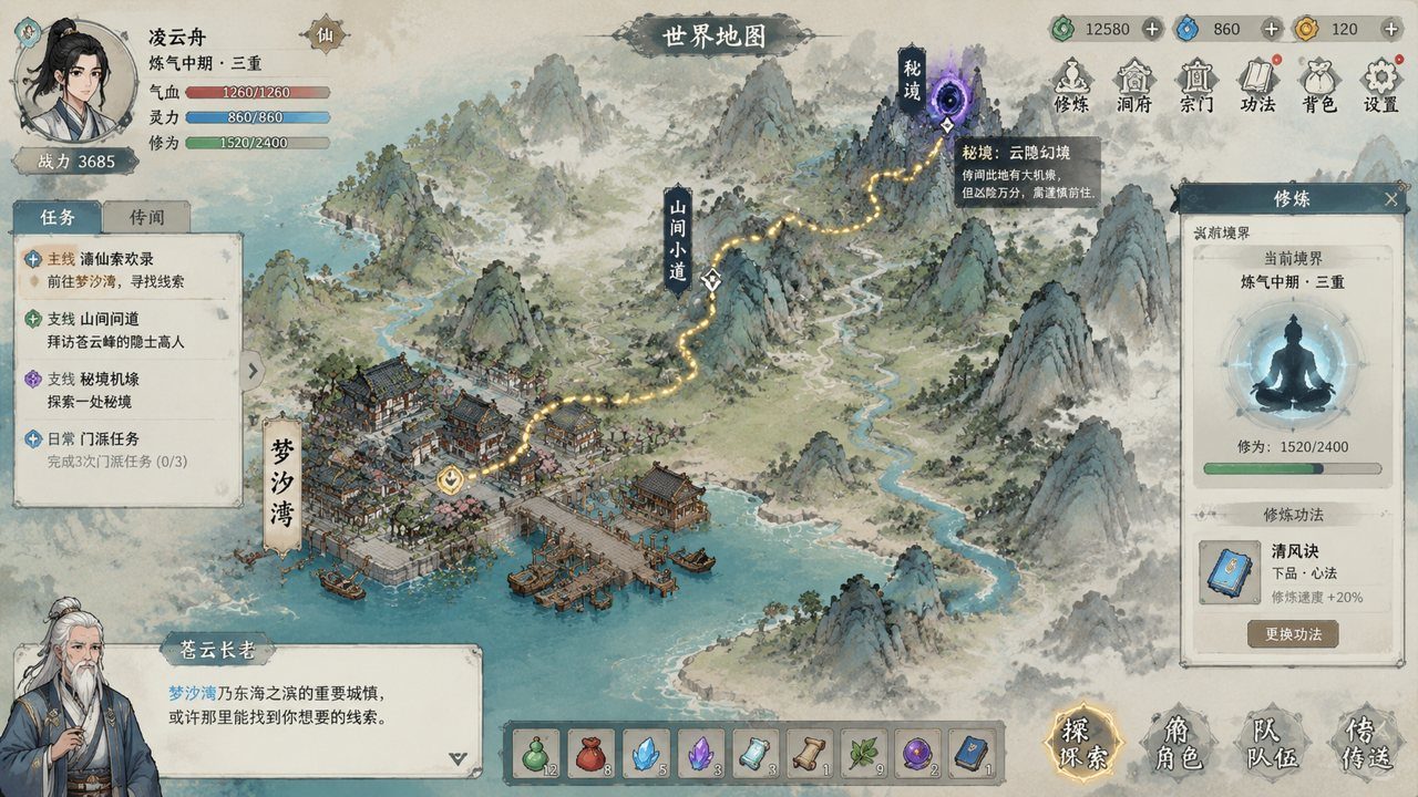 谪仙索欢录 国风修仙 实机截图 8