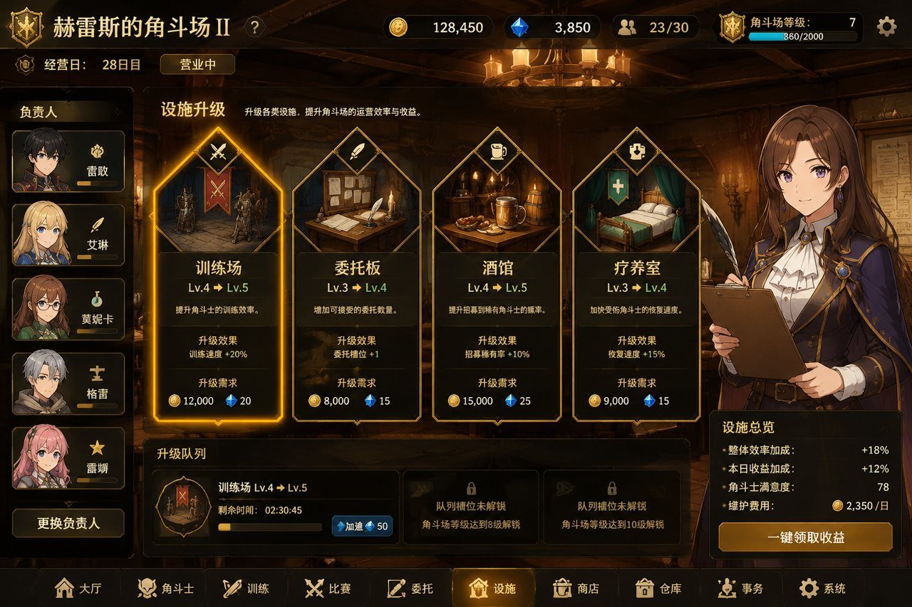 赫雷斯的角斗场Ⅱ 角色养成 演示图 5