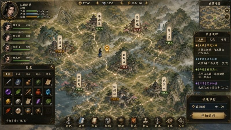金庸群侠传5爱与死仙狐MOD六周年 操作界面 场景图 1